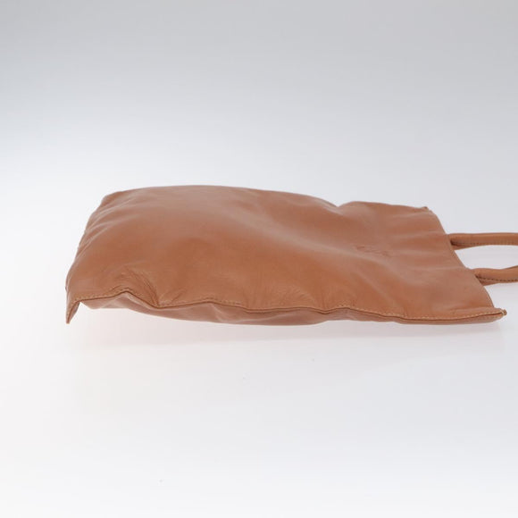 LOEWE Anagram Hand Bag Leather Brown Auth 117386