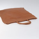 LOEWE Anagram Hand Bag Leather Brown Auth 117386-6