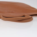 LOEWE Anagram Hand Bag Leather Brown Auth 117386-7