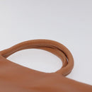 LOEWE Anagram Hand Bag Leather Brown Auth 117386-8