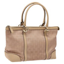 GUCCI GG Canvas Lovely Tote Bag Pink Gold 257069 Auth 117391-1