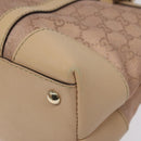 GUCCI GG Canvas Lovely Tote Bag Pink Gold 257069 Auth 117391-14