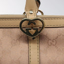 GUCCI GG Canvas Lovely Tote Bag Pink Gold 257069 Auth 117391-10