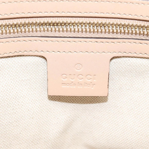 GUCCI GG Canvas Lovely Tote Bag Pink Gold 257069 Auth 117391