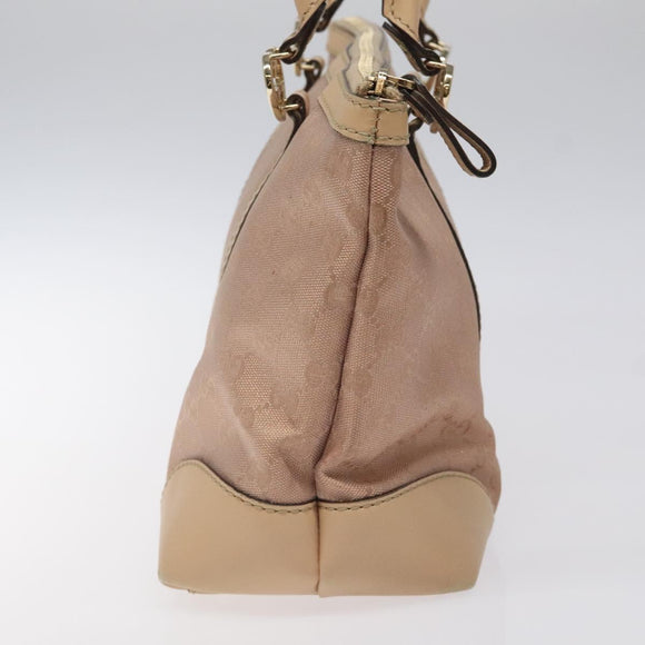 GUCCI GG Canvas Lovely Tote Bag Pink Gold 257069 Auth 117391