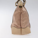 GUCCI GG Canvas Lovely Tote Bag Pink Gold 257069 Auth 117391-4