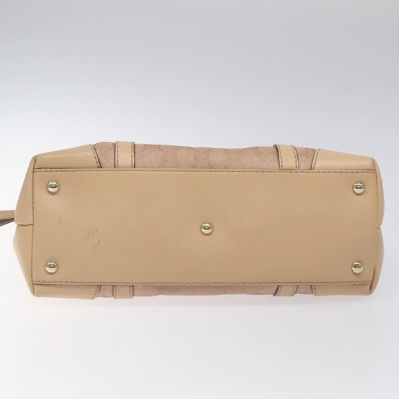 GUCCI GG Canvas Lovely Tote Bag Pink Gold 257069 Auth 117391