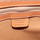 CELINE Macadam Canvas Hand Bag PVC Beige Gold Auth 117394-17