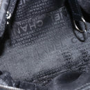 CHANEL Choco Bar line Shoulder Bag Caviar Skin Black CC Auth 117397-11