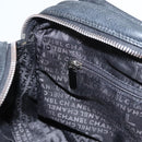 CHANEL Choco Bar line Shoulder Bag Caviar Skin Black CC Auth 117397-21