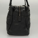 CHANEL Choco Bar line Shoulder Bag Caviar Skin Black CC Auth 117397-3