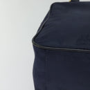 MCM Logogram Vicetos Shoulder Bag Nylon Navy Gold Auth 117398-10