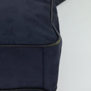 MCM Logogram Vicetos Shoulder Bag Nylon Navy Gold Auth 117398-11