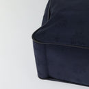 MCM Logogram Vicetos Shoulder Bag Nylon Navy Gold Auth 117398-12