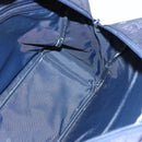 MCM Logogram Vicetos Shoulder Bag Nylon Navy Gold Auth 117398-16