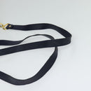 MCM Logogram Vicetos Shoulder Bag Nylon Navy Gold Auth 117398-7