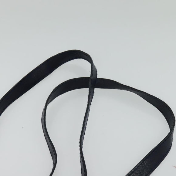 MCM Logogram Vicetos Shoulder Bag Nylon Navy Gold Auth 117398