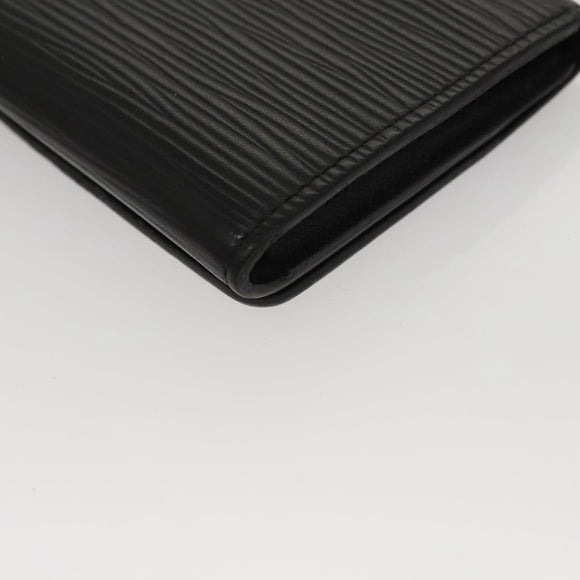 LOUIS VUITTON Epi Envelope Carte de Visite Card Case Black M60652 Auth 117408