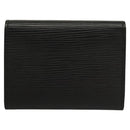 LOUIS VUITTON Epi Envelope Carte de Visite Card Case Black M60652 Auth 117408-2