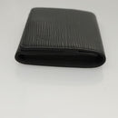 LOUIS VUITTON Epi Envelope Carte de Visite Card Case Black M60652 Auth 117408-3