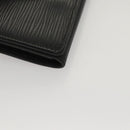 LOUIS VUITTON Epi Envelope Carte de Visite Card Case Black M60652 Auth 117408-7