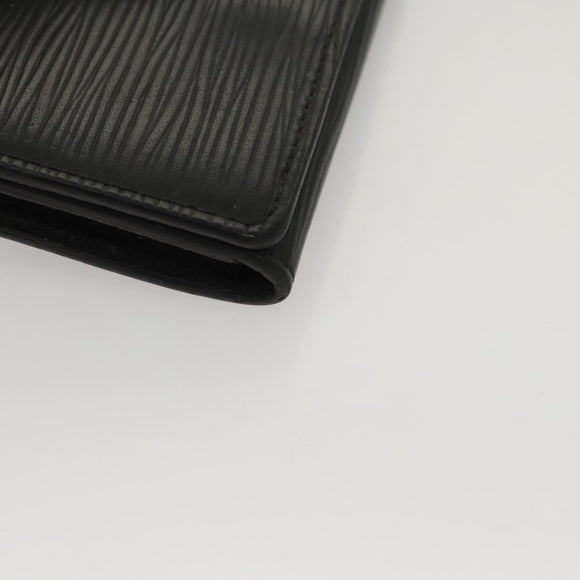 LOUIS VUITTON Epi Envelope Carte de Visite Card Case Black M60652 Auth 117408