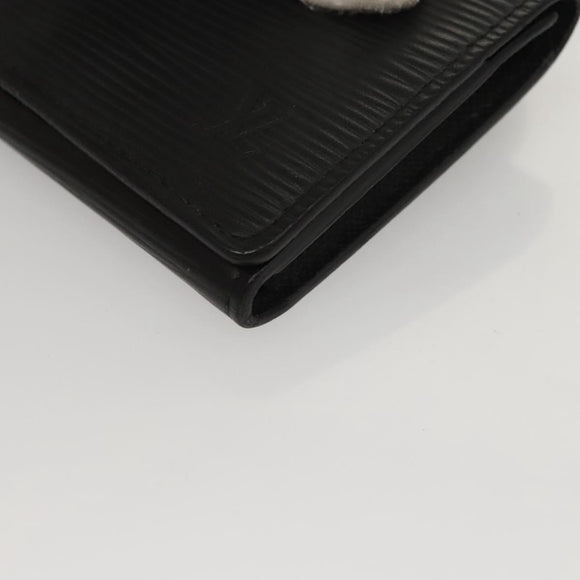 LOUIS VUITTON Epi Envelope Carte de Visite Card Case Black M60652 Auth 117408