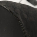 GUCCI GG Canvas Shoulder Bag Black Silver 106240 Auth 117411-16