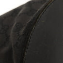 GUCCI GG Canvas Shoulder Bag Black Silver 106240 Auth 117411-17