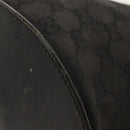 GUCCI GG Canvas Shoulder Bag Black Silver 106240 Auth 117411-8