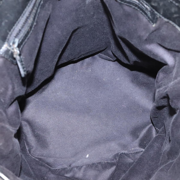 GUCCI GG Canvas Shoulder Bag Black Silver 106240 Auth 117411