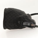 GUCCI GG Canvas Shoulder Bag Black Silver 106240 Auth 117411-3