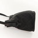 GUCCI GG Canvas Shoulder Bag Black Silver 106240 Auth 117411-4