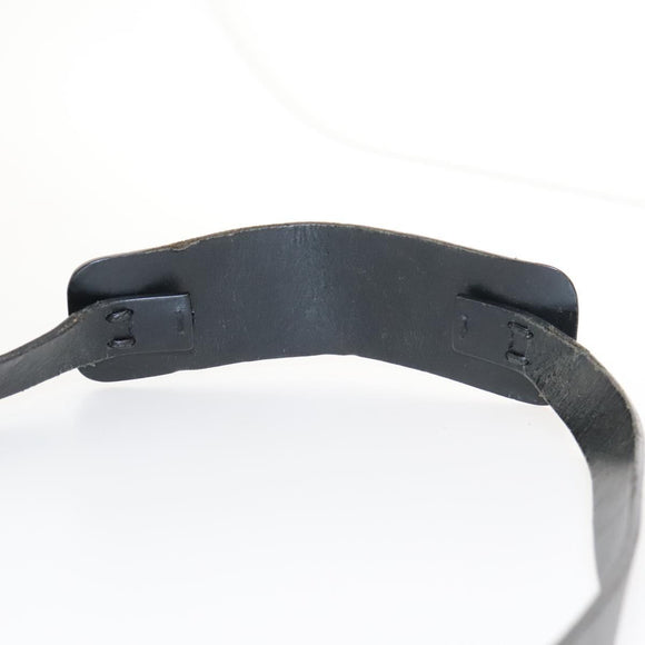 GUCCI GG Canvas Shoulder Bag Black Silver 106240 Auth 117411