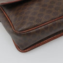 CELINE Macadam Canvas Shoulder Bag PVC Leather Brown Auth 117431-14