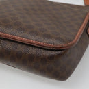 CELINE Macadam Canvas Shoulder Bag PVC Leather Brown Auth 117431-15