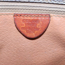 CELINE Macadam Canvas Shoulder Bag PVC Leather Brown Auth 117431-12