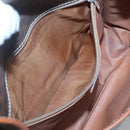 CELINE Macadam Canvas Shoulder Bag PVC Leather Brown Auth 117431-11