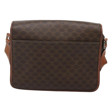 CELINE Macadam Canvas Shoulder Bag PVC Leather Brown Auth 117431 - 0