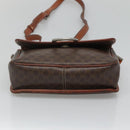 CELINE Macadam Canvas Shoulder Bag PVC Leather Brown Auth 117431-5