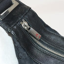 GUCCI GG Canvas Shoulder Bag Black Silver 019 0538 Auth 117433-10