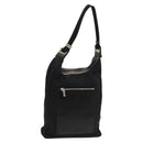 GUCCI GG Canvas Shoulder Bag Black Silver 019 0538 Auth 117433-1
