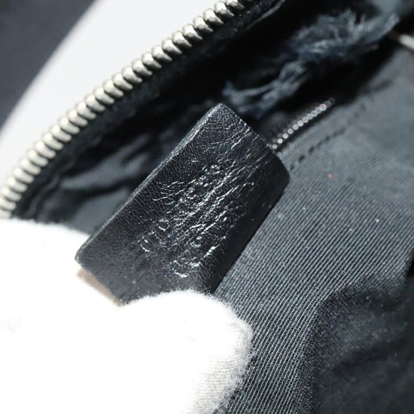 GUCCI GG Canvas Shoulder Bag Black Silver 019 0538 Auth 117433