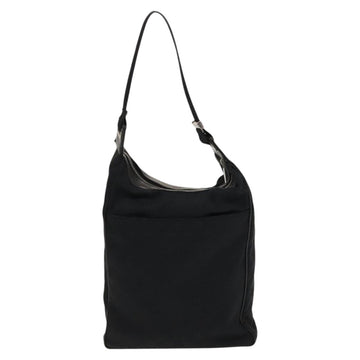 GUCCI GG Canvas Shoulder Bag Black Silver 019 0538 Auth 117433 - 0