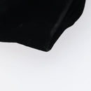 Salvatore Ferragamo Chain Hand Bag Velor Black Silver Auth 117469-16