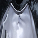 Salvatore Ferragamo Chain Hand Bag Velor Black Silver Auth 117469-18