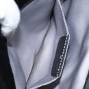 Salvatore Ferragamo Chain Hand Bag Velor Black Silver Auth 117469-20