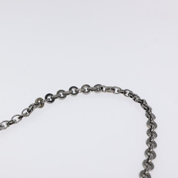 Salvatore Ferragamo Chain Hand Bag Velor Black Silver Auth 117469