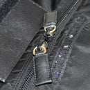 PRADA Boston Bag Nylon 2way Black Silver Auth 117470-9