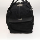 PRADA Boston Bag Nylon 2way Black Silver Auth 117470-4